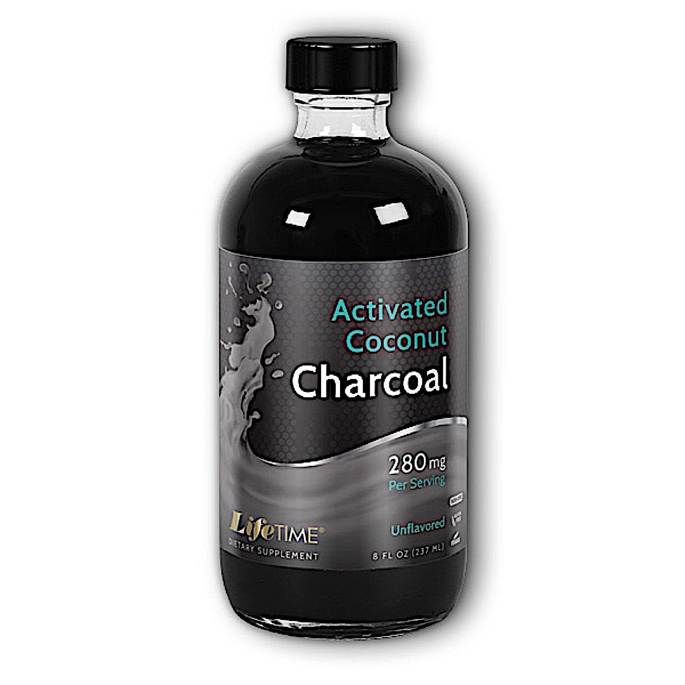 Lifetime, Activated Coconut Charcoal, 8 Oz UPC 053232484506 | HiLife Vitamins